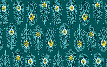 Pattern, blue, feather, paun, green, yellow, texture, peacock HD wallpaper