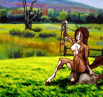 Fantasy character curious about a bridal, pinto, curiosity, horse, girl, corral, pasture, bridal HD wallpaper