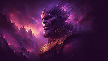 Thanos Wielder Of Infinity, thanos, supervillain, superheroes, artwork, digital-art, ai HD wallpaper