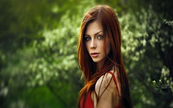 sultry, sexy, model, graphy, pretty, redhead, female HD wallpaper
