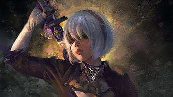 2B Nier Automata Game, nier-automata, games, artist, artwork, digital-art HD wallpaper