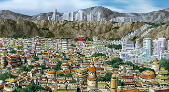 Konoha, the Hidden Leaf Village City, Anime, Naruto, Konohagakure (Naruto) HD wallpaper