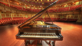 Carnegie Hall, Grand Piano HD wallpaper