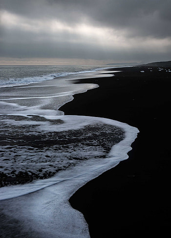 Naturally black and white. Black aesthetic , Black and white wall, Nature graphy, Beach Black and White HD phone wallpaper