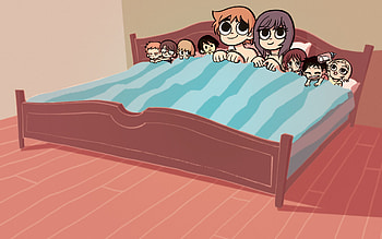 Scott Pilgrim Beddy bye, oni press comics, scott pilgrim, oni press, comics HD wallpaper