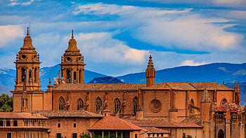 Catedral de Santa María la Real, Pamplona, Spain, religious, cathedral HD wallpaper