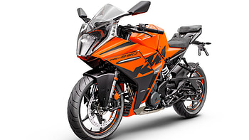 KTM RC 390, Sports bikes, 2022 bikes, White background HD wallpaper