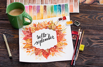 Words, Inscription, Text, Paints, Lettering, September HD wallpaper