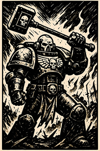 Warhammer Space Marine Warrior – Dynamic Design, Warhammer 40k HD phone wallpaper