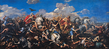 Alexander the Great, Classic art, Pietro da Cortona, Battle of Alexander versus Darius HD wallpaper