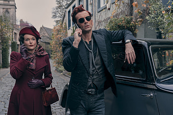 Good Omens, Crowley (Good Omens), David Tennant, Miranda Richardson HD wallpaper