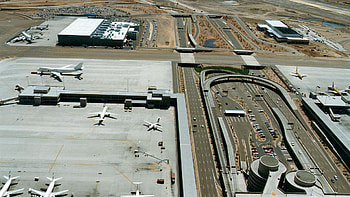 Sky Harbor Airport, Phoenix expansion, Ames Construction, Travels HD wallpaper