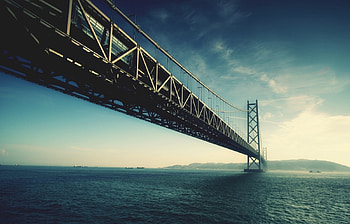 Landscape, Bridges, Sea, Architecture HD wallpaper