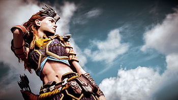 Beauty In The Sky Aloy Horizon Zero Dawn , aloy, horizon-zero-dawn, games, pc-games, xbox-games, ps-games HD wallpaper