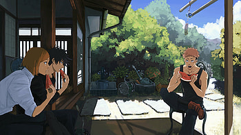 Megumi Fushiguro Nobara Kugisaki Yuji Itadori Jujutsu Kaisen HD wallpaper