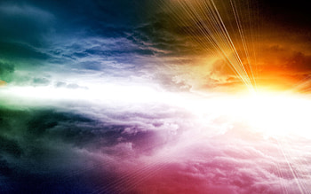 Abstract, Sky, Rainbow, Shine, Light, Colourful, Colorful, Iridescent, Game Of Light, Play Of Light HD wallpaper