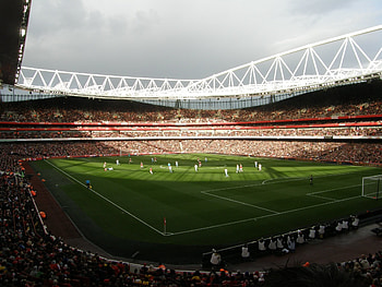 Emirates stadium, background , Premier League venue, Football oasis HD wallpaper