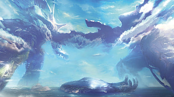 colossus, artwork, games, xenoblade, fantasy, video, giant HD wallpaper