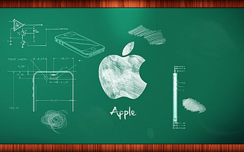 apple chalkboard, plan, apple, cell, chalkboard HD wallpaper