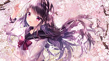 Anime girl , Girly, Pink, Fantasy, Anime HD wallpaper