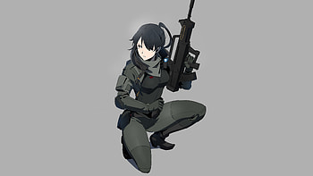 Woman soldier, Armored Gull, anime HD wallpaper