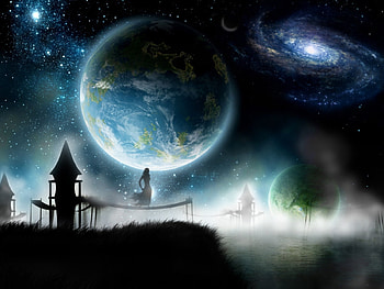 Landscape, Fantasy, Planets HD wallpaper