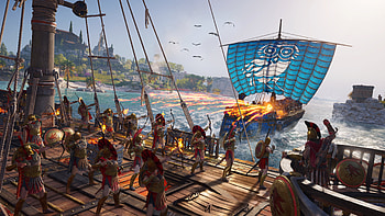 Ship, Assassin's Creed, Video Game, Assassin's Creed Odyssey, Archer, Spartan HD wallpaper