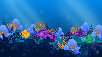 Vector, Art, Sea, Seaweed, Algae HD wallpaper