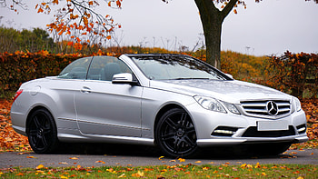 Autumn, Cars, Side View, Cabriolet, Mercedes E-Class HD wallpaper