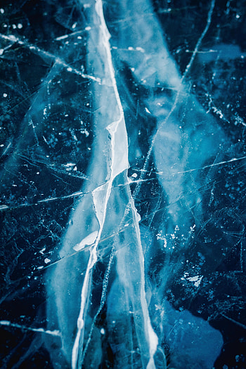 Ice, Macro, Texture, Surface, Crack HD phone wallpaper