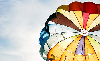 Sky, Miscellanea, Miscellaneous, Multicolored, Motley, Flight, Parachute, Adrenaline, Adrenalin HD wallpaper