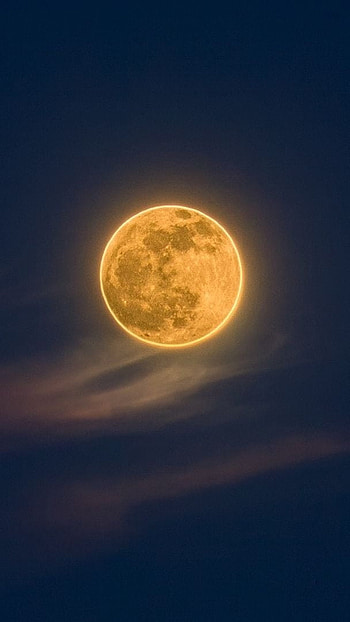 Moon, Yellow Moon HD phone wallpaper
