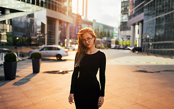 Women Black Long Sleeve Dress , black-dress, girls, model HD wallpaper
