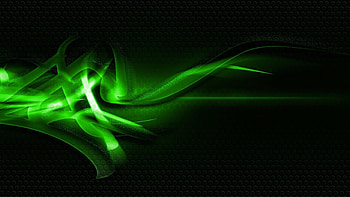 Black And Green Abstract HD wallpaper