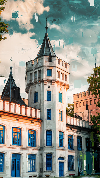 Majestic Palace: A Captivating for Your , castle, architecture, building, tower HD phone wallpaper