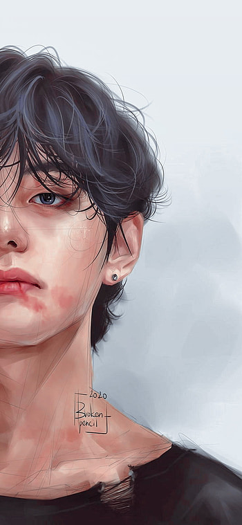 V bts, art, v_bts, _, bts_ HD phone wallpaper