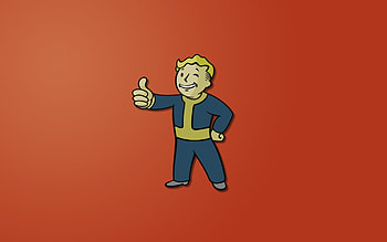 Preview fallout, vault-boy, fallout 3, minimalism HD wallpaper
