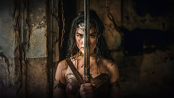 Enigmatic Wonder Woman, wonder-woman, superheroes, cosplay HD wallpaper