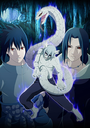 Kabuto Yakushi Anime, Naruto and Kabuto, Intense rivalry, Captivating art style HD phone wallpaper