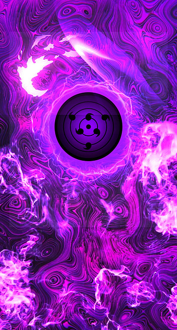 Rinnegan, roxo, Naruto HD phone wallpaper