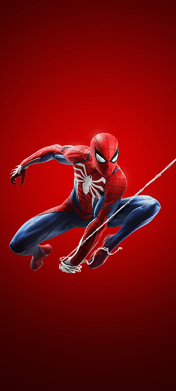 Spiderman 10K, art, movie, superhero, hero, red, , marvel, , design, drawing, , spider HD phone wallpaper