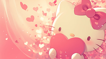 Hello Kitty Love -, Anime, Hello Kitty, sanrio HD wallpaper