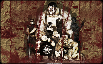 fullmetal alchemist seven deadly sins lust fma gluttony envy wrath . HD wallpaper