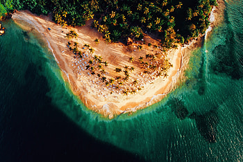 Curvy coast, aerial view, nature HD wallpaper