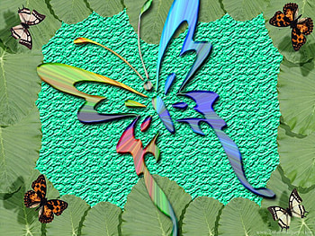Butterflies, abstract HD wallpaper