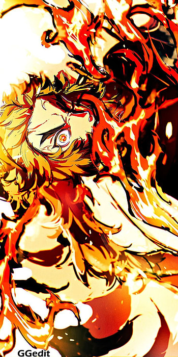 Kyojuro Rengoku, no, slayer, yaiba, Kyojuro Rengoku 〣 Demon Slayer:Kimetsu no Yaiba ║ 鬼滅の刃, kimetsu, manga, demon, anime HD phone wallpaper