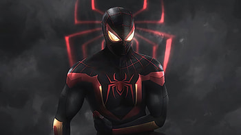 Spiderman Red Suit , spiderman, superheroes, artwork HD wallpaper