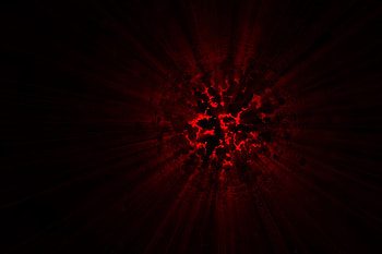 Red Explosion At Dark HD wallpaper