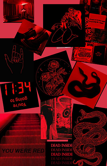 Red emo asthetic, magenta HD phone wallpaper