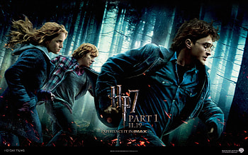 Hp7, hogwarts, harry, ron, hermione HD wallpaper